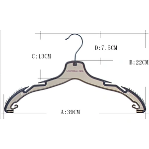 3431-1-39 new style brand hanger long hanger metal hook plastic hanger for clothes coat
