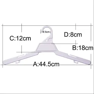 3136-45cm hot Plastic Cloth Hanger with Good Quality for Display