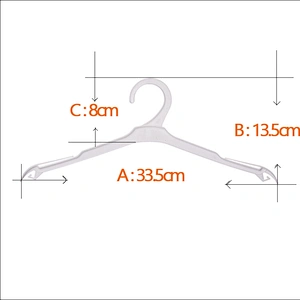 3104A-33.5 plastic space saving clothes coat hangers garments hangers hook