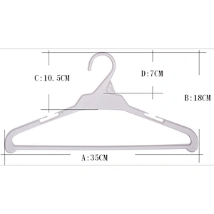 3955-35cm Light Plastic Chinese Hanger For Thin Clothes