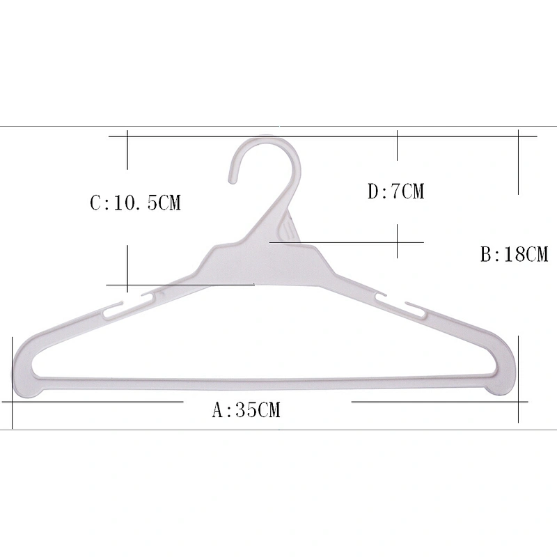 3955-35cm Light Plastic Chinese Hanger For Thin Clothes