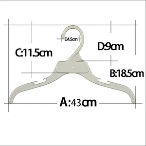 3121D-1-43cm plastic clothing rack