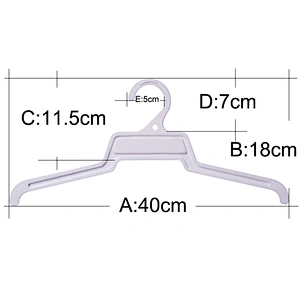 3134-40.5cm used clothes hangers plastic clothes hangers short clothes hangers