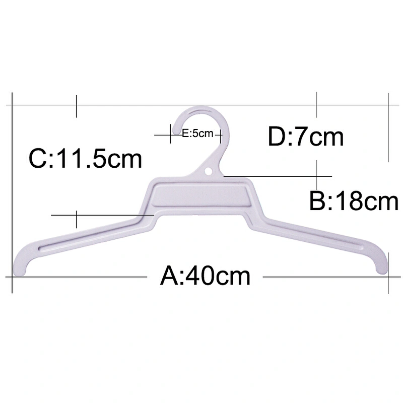 3134-40.5cm used clothes hangers plastic clothes hangers short clothes hangers