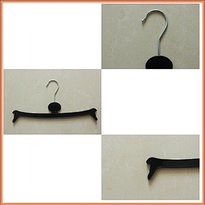 4151-26cm black yaohui hanger plastic no-clip hanger plastic pant hanger