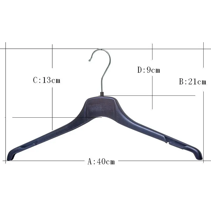 6007-39.5cm new product hot sale black clothes hanger used in bedroom