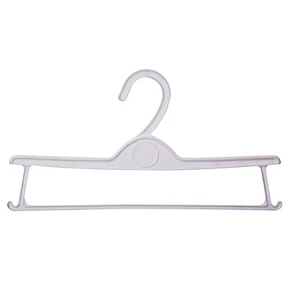 3952-28cm plastic coat hangers with two bars