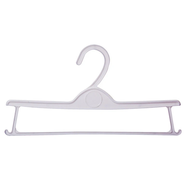 3952-28cm plastic coat hangers with two bars