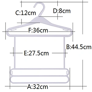 5007-36*32*44.5 combination hanger cheap plastic hanger