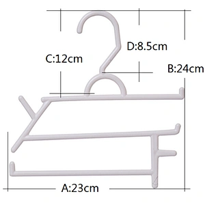 3856-23cm dry cleaner wire hanger plastic hanger for clothes