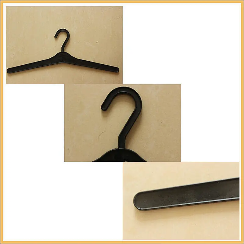3138-45cm white plastic hanger car clothes hanger dry cleaner wire hanger