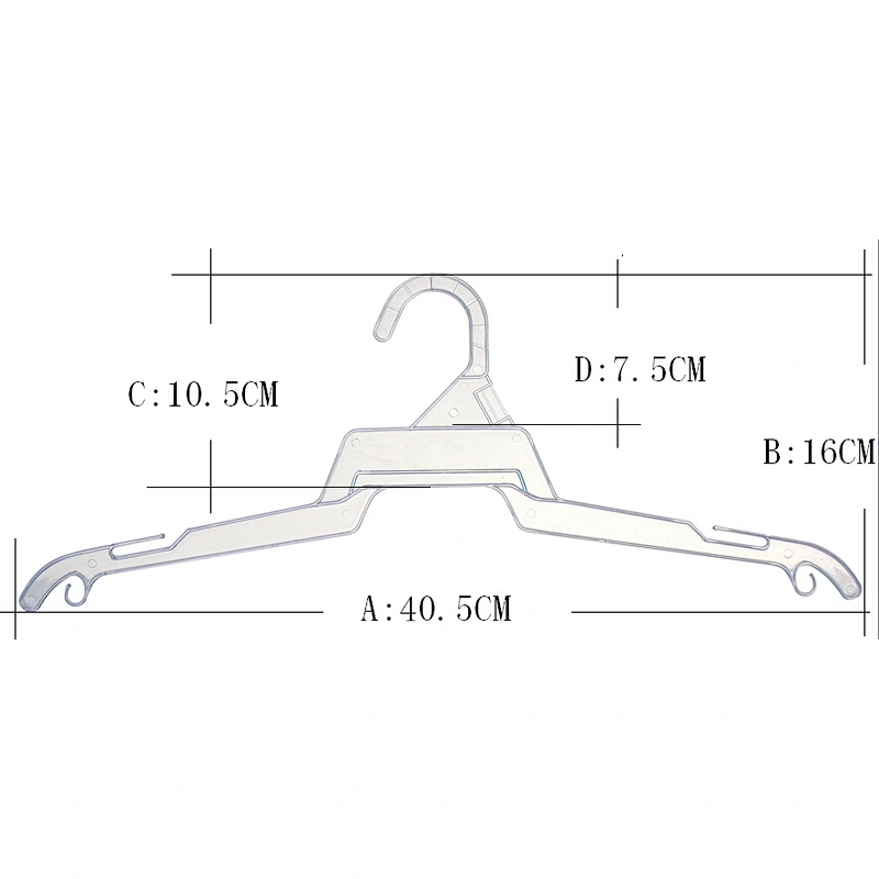 3131-41cm plastic clothes hanger
