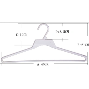 3957-45.5cm plastic size ring for hanger hanger made by PP hanger for jeans