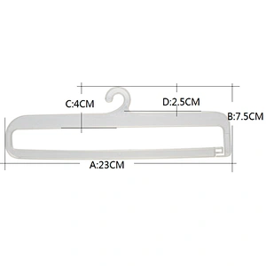 7011-23.4cm plastic hanger manufacturer clothes hanger weight plastic underwear hanger