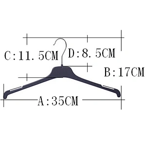 3417B-35cm  plastic hanger coat hanger cheap clothes hanger