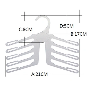 7027-21cm new product display hanger hanger size ring plastic cloth hanger