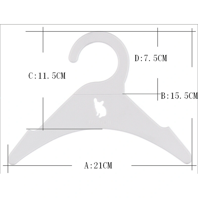 7016-21cm new style white plastic clothes hanger for coat plastic hanger mould