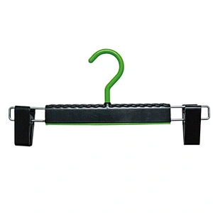 4585L-30  clothes hanger printed logo clip hanger clip pants hanger