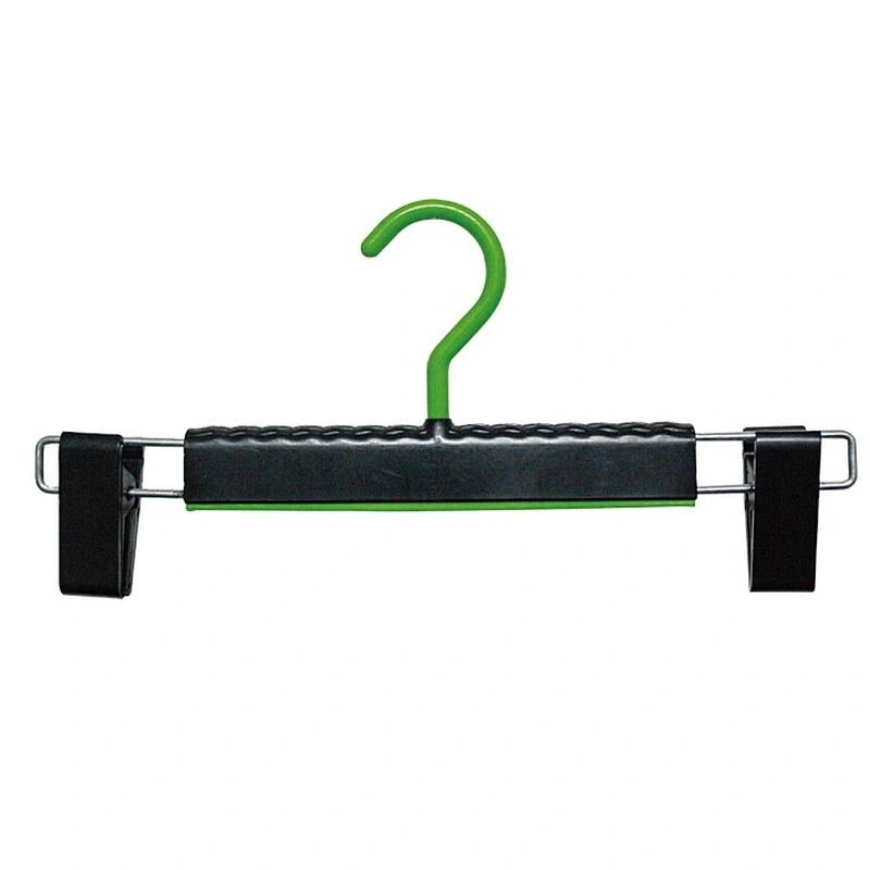 4585L-30  clothes hanger printed logo clip hanger clip pants hanger