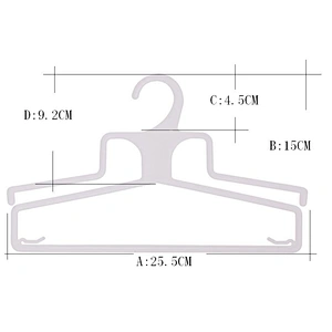 7018-26cm hot sale Swimwear hanger plastic hanger under wear hanger
