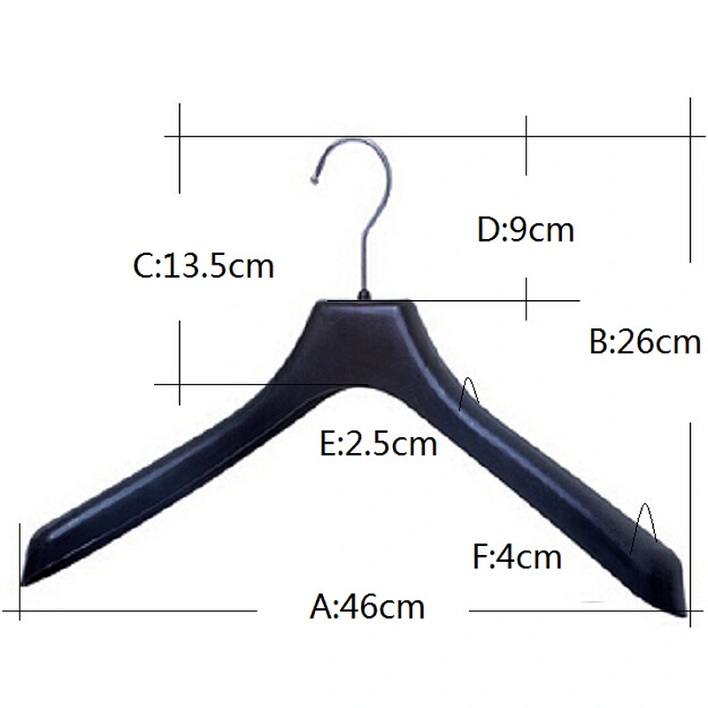 6612C-46cm plastic clothes hanger pegs non slip clothes hanger suit hanger