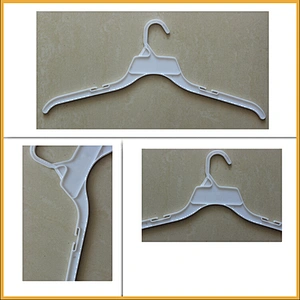 3121D-3-43cm  light plastic hanger coat hanger white plastic coat hangers