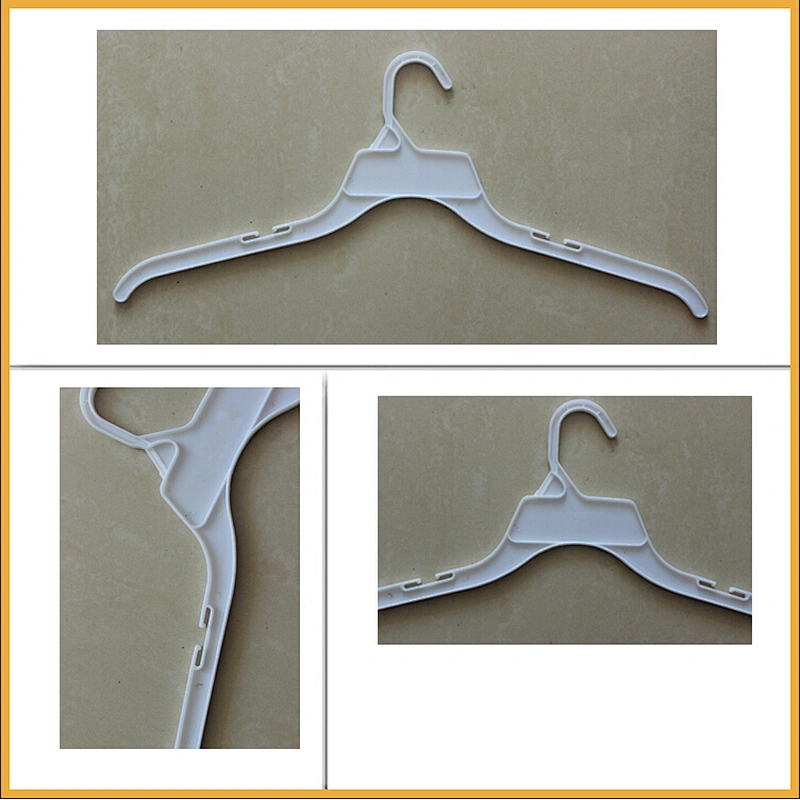 3121D-3-43cm  light plastic hanger coat hanger white plastic coat hangers