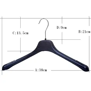 6613-38cm clothes hanger printed logo key hanger clothes hanger pole