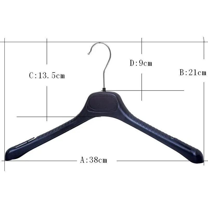 6613-38cm clothes hanger printed logo key hanger clothes hanger pole