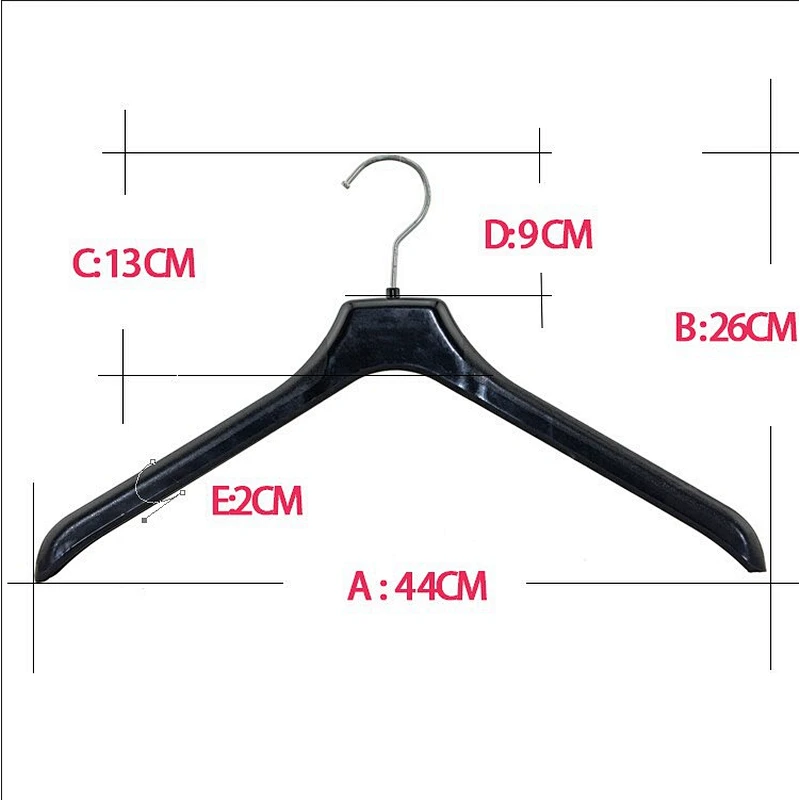 6603-44cm 44cm wedding clothes sale well metal hook suit plastic hanger