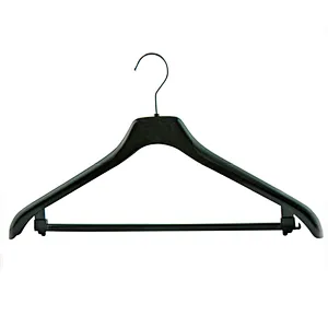 6604H-44.5cm trouser hanger metal wire hanger plastic coat hanger for suit wet clothes