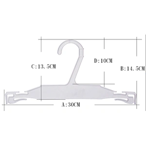7014-30.5cm  the hanger clothing brand plastic hanger for underwear coat hanger