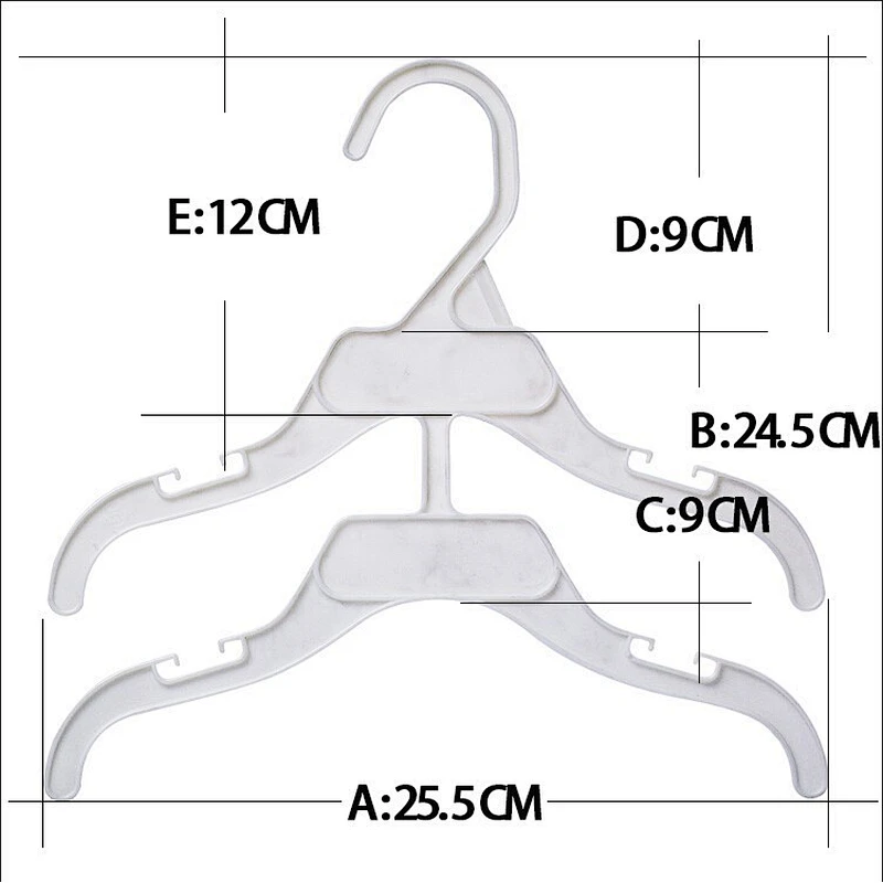 3852-25.5cm chdren kids dress conjoined ps fashion plastic rack hanger