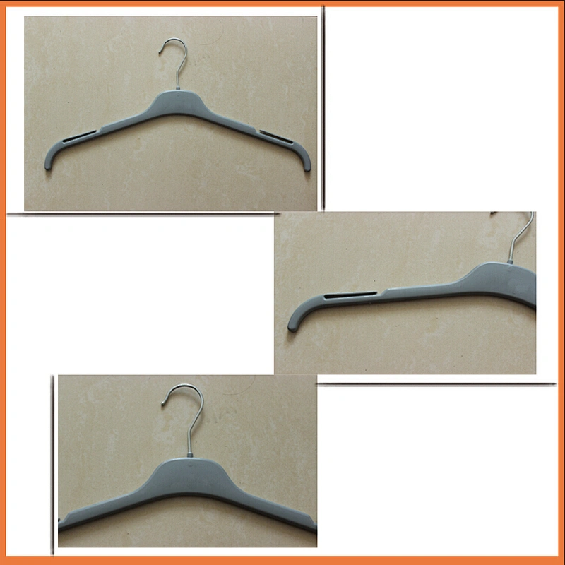 3416A-42cm  hot sale garment coat rack metal hook plastic clothes hanger