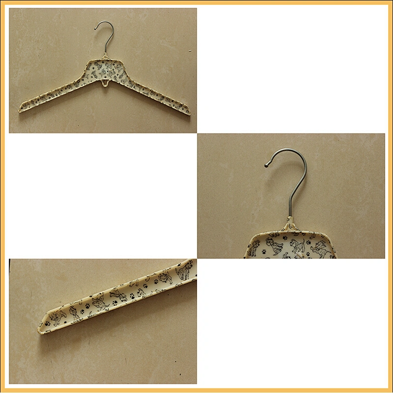 3412-41.5cm china supplier hanger made plastic coat hanger with metal hook