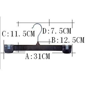 4255-31cm Simple Kid Bottom Hanger with Metal Hook for Pant (31cm)
