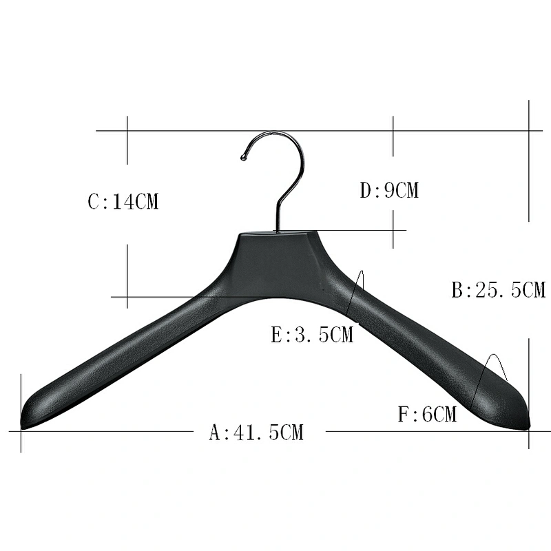 6616A-42cm new style product plastic clothes hanger non slip hanger