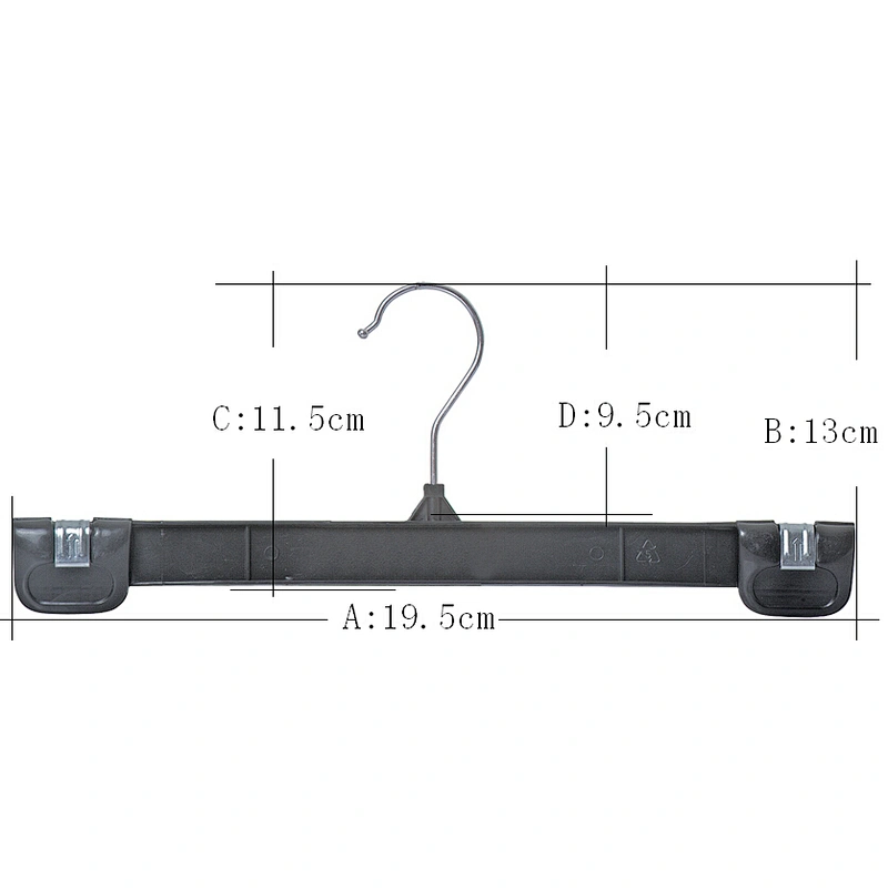 4254-19.5cm plastic cloth hanger hanger factory in china