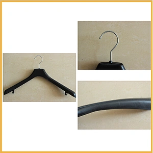 6612CK-46cm fabric hanger samples laundry wire hanger plastic suit hanger
