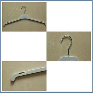 3417C-1-40cm new product plastic hanger manufacturer clothing hanger metal hook clothes
