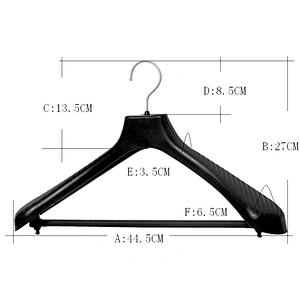6616BH-45cm plastic hanger manufacturer clothes hanger patent suit hanger