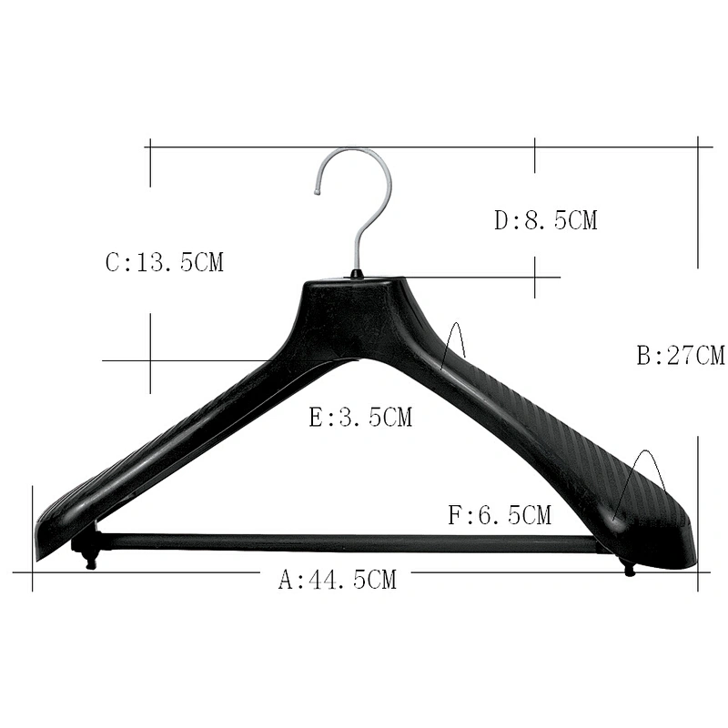 6616BH-45cm plastic hanger manufacturer clothes hanger patent suit hanger