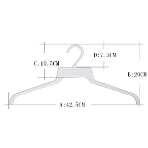 3148-44cm hot sale white hanger made in china plastic hanger