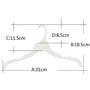 3121A-6-30cm plastic coat hanger coat hanger plastic hanger