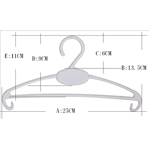 3951-25cm new product plastic hanger mold space saver hanger plastic hanger for wet clothes