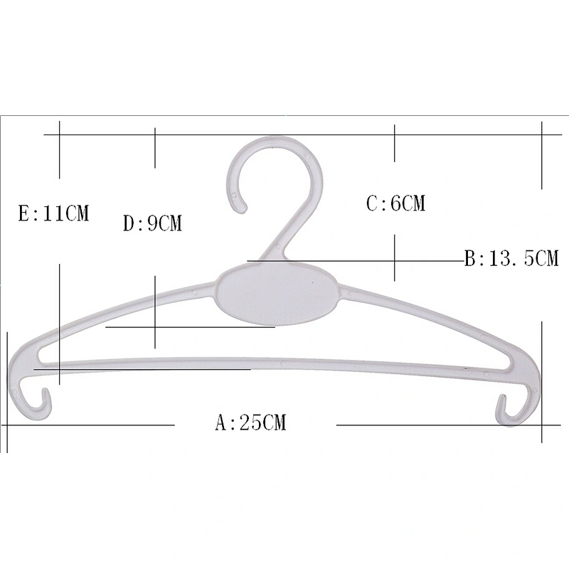 3951-25cm new product plastic hanger mold space saver hanger plastic hanger for wet clothes