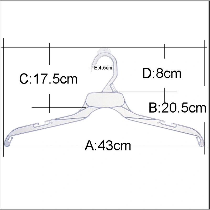 3153C-43cm Chinese supplier new product light coat plastic hanget