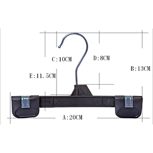 4256-20cm pants hanger plastic hanger cheap plastic pants hanger