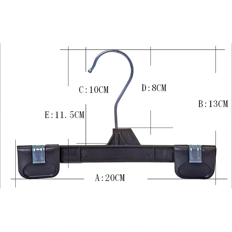 4256-20cm pants hanger plastic hanger cheap plastic pants hanger