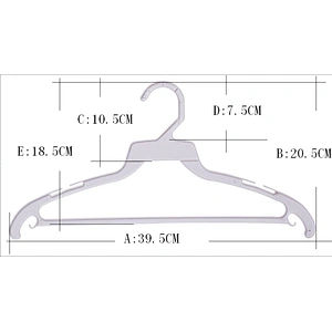3956-40cm small clothes hanger with plastic hook